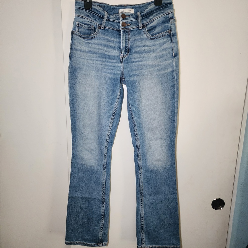 BKE Gabby Bootcut Jeans Womens 27x31.5 Blue Good High Rise Curvy Fit ABK591R - Picture 1 of 11